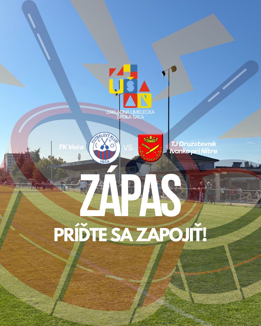 Pozvánka na domáci zápas FK Veča